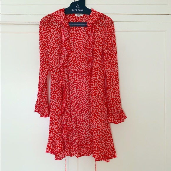 XIX Palms Printed Wrap Dress - Picture 4 of 6